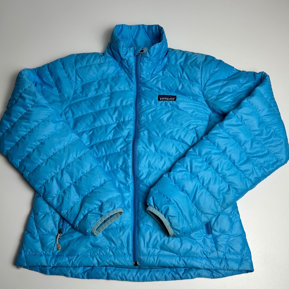 Patagonia Nano Puff Jacket Womens Small Blue Full Zip Insulated Puffer 84682FA12